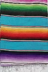 Multicolor serape turquoise 1