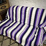 Serape purple white 1