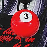 Shifter knob red pool ball shifter knob