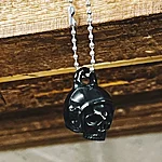 Skull keychain black 5