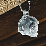 Skull keychain clear 4