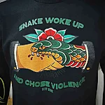 Snake woke up tshirt 2