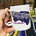 Stiff skunk lowrider impala three wheeling coffee mug 1