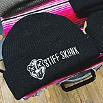 Stiffskunk logo fisherman beanie black 1