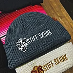 Stiffskunk logo fisherman beanie petrol blue 1