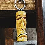 Wooden tiki keychain 2