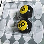 Yellow 8ball vent cap 3