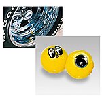 Yellow mooneyees air valve caps