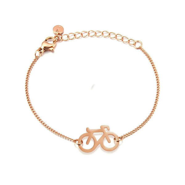 Rose bike chain bracelet 01