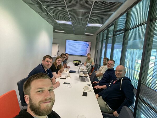 EGT geologists visiting colleagues at the GTK Kuopio office.