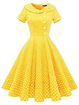 Klassikaline 1950ndate stiilis rockabilly kleit, mummuline