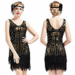 Great gatsby 1920ndate stiilis kuldsete litritega narmaskleit