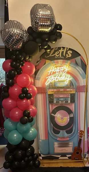 1950 dekoratsioon Jukebox / suur fotosein / fototaust