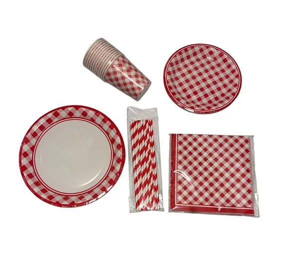 Retropeo nõud / papptaldrikud / papptassid retro peole