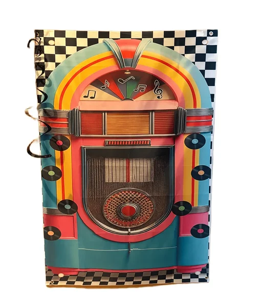 Jukebox peo dekoratsioon / muusikamasinaga fototaust