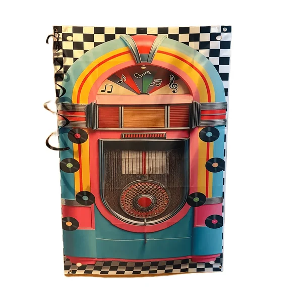 Jukebox peo dekoratsioon / muusikamasinaga fototaust
