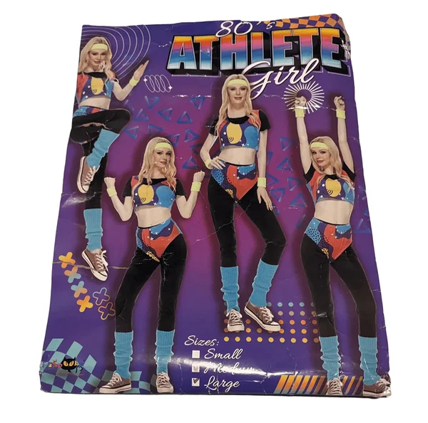 80ndate kostüüm naisele / naljakas aeroobika spordikomplekt