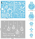 Christmas-themed window decals