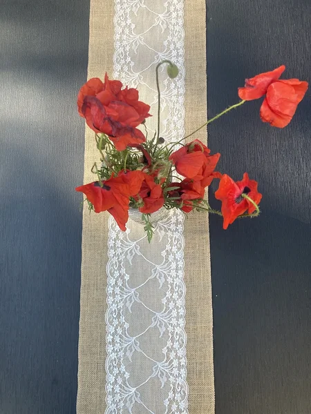 Table runner for a wedding or birthday party / tablecloth in boho style