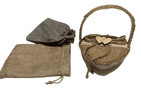 Sangaga sõrmuste karp / sõrmustekorv lilleneiule pulma boho stiilis