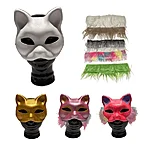 Diy mask ruut näidistega ja karvadega