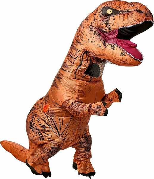 Täispuhutava dinosauruse kostüümi laenutus