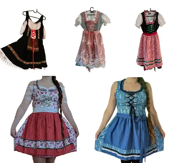 Oktoberfesti kostüümid naistele - dirndlid