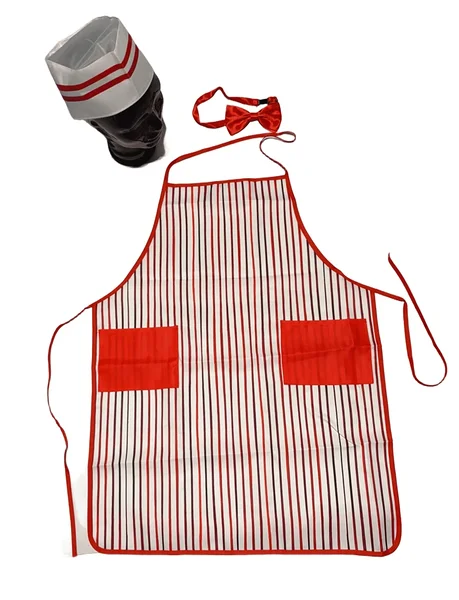 Retro ettekandja kostüüm / hamburgerirestorani põll ja müts