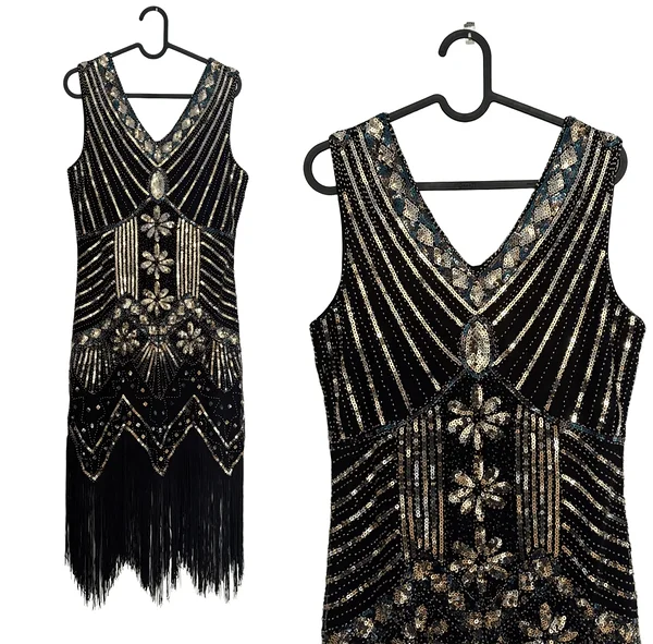 Ülipidulik kleit 1920-ndate stiilis