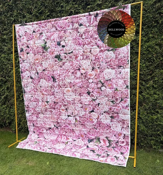  Pink rose photo backdrop