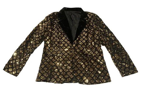 Golden sequin jacket for men / sequin clothing for men