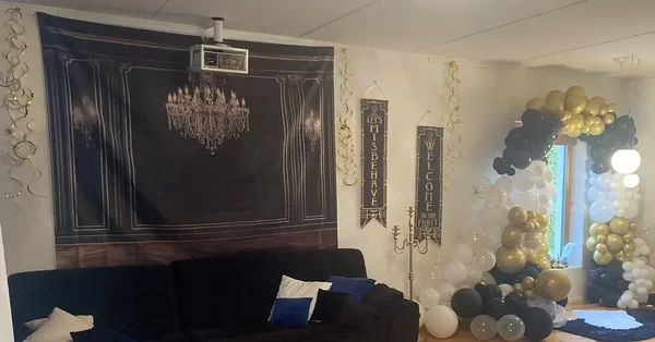 New photo backdrop for a Gatsby-style party