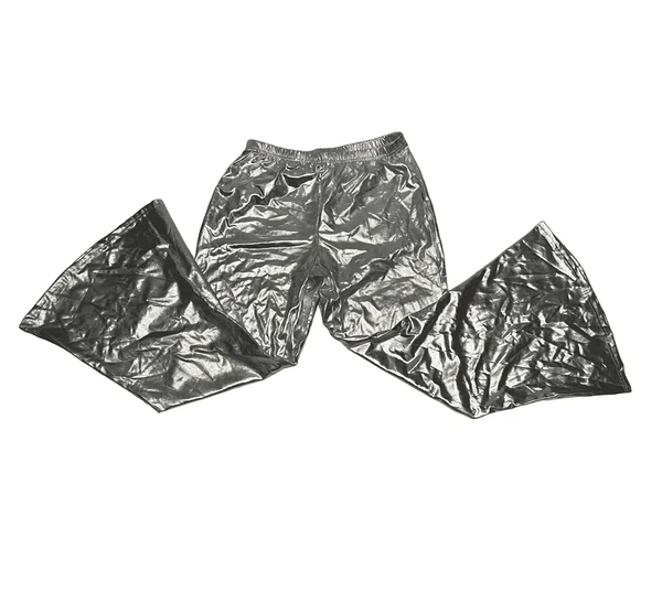 Alt laiad hõbedased püksid / plus size disko kostüüm
