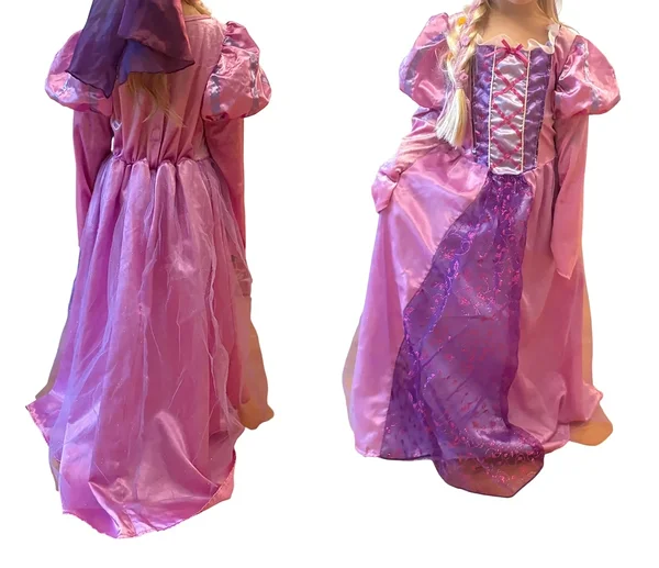 Lilla ja roosa printsessikleit lapsele