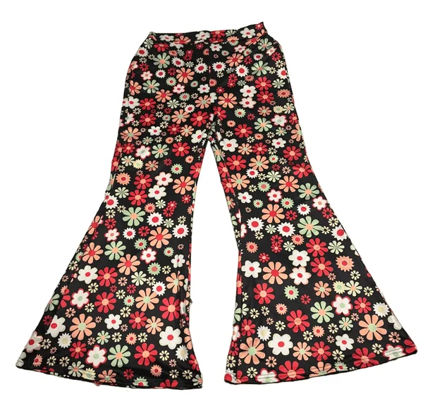 Hipi kostüüm / lillelised püksid ja lilleline peapael plus size