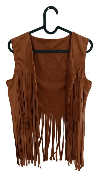 Pruun narmastega vest Wild West’i stiilipeole