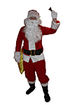 Soodne jõuluvana kostüüm täiskomplekt, modellil seljas XXL, tavaliselt kannab XL suuruses riideid