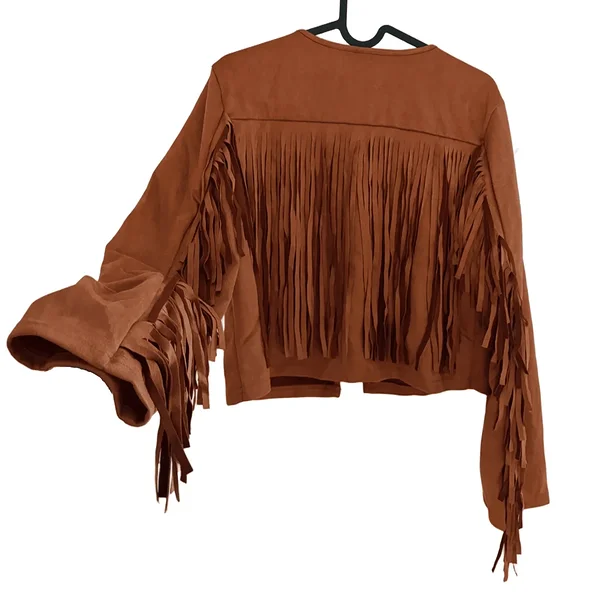 Pruun narmastega jakk / tagi kauboi / wild west stiilipeole