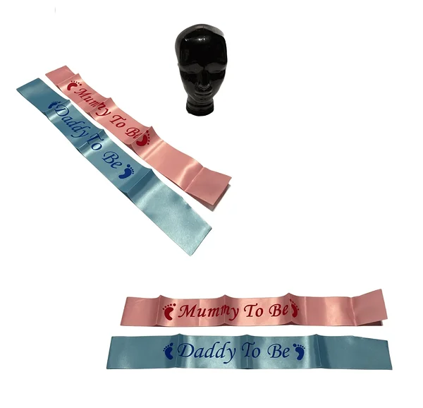 Gender reveal party sash