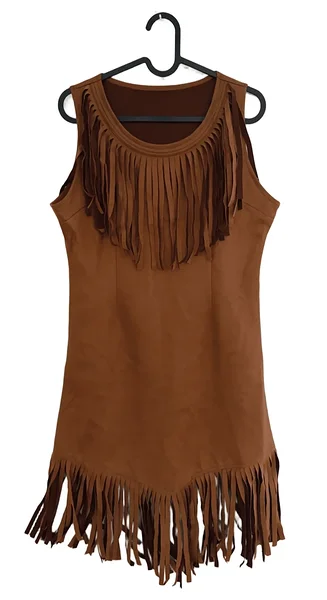 Kauboi kostüüm naisele / pruun narmastega kleit Wild West peole