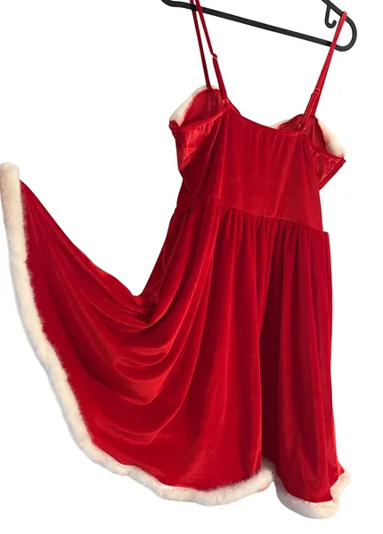 Jõuluvana kostüüm naisele kohe olemas / sametine jõulukleit