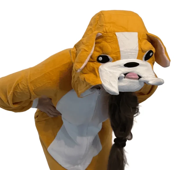 Koera kostüüm lapsele / inimesele / kostüüm Buldog
