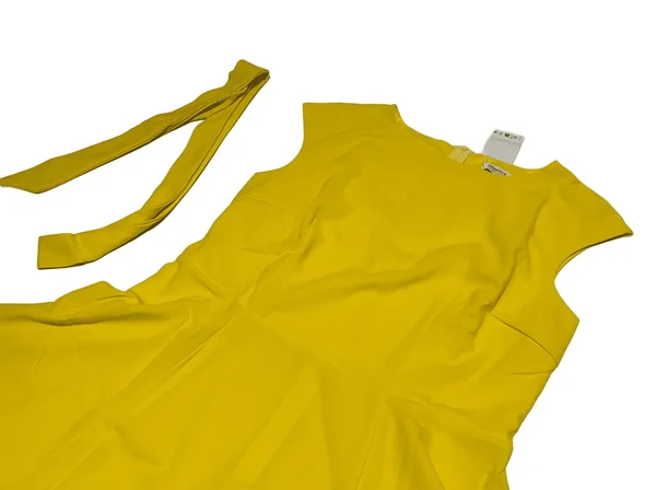 Kollane vintage kleit plus size