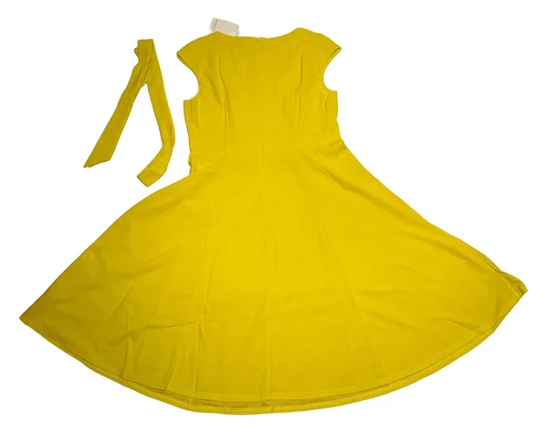 Kollane vintage kleit plus size