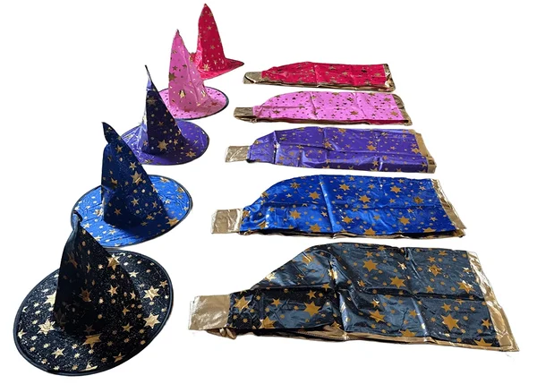 Võluri, mustkunstniku, haldja, ennustaja või nõia kostüüm