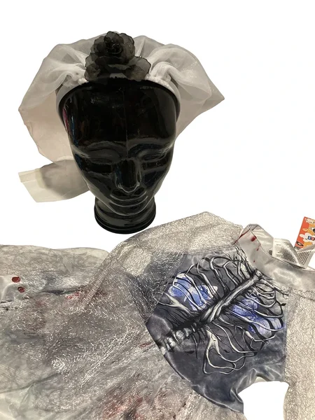 Ghost / ghostly bride / zombie costume for children