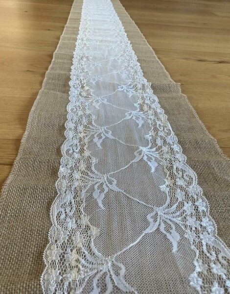 Table runner for a wedding or birthday party