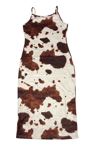 Wild West costume / cowgirl cowhide-print dress