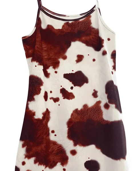 Wild West costume / cowgirl cowhide-print dress