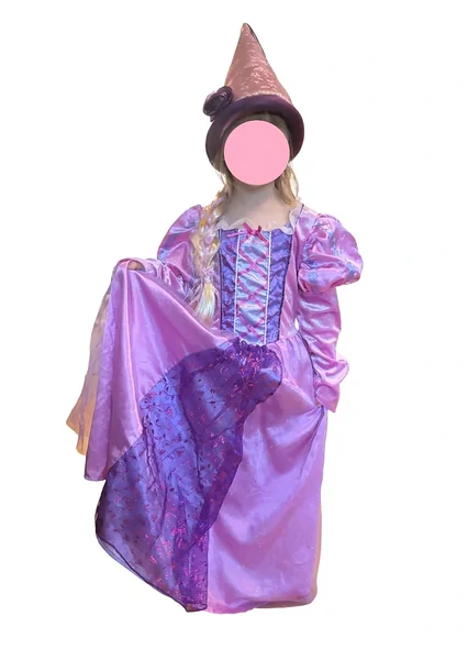 Lilla ja roosa printsessikleit lapsele